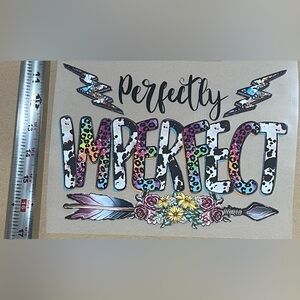 Perfectly Imperfect DTF transfer